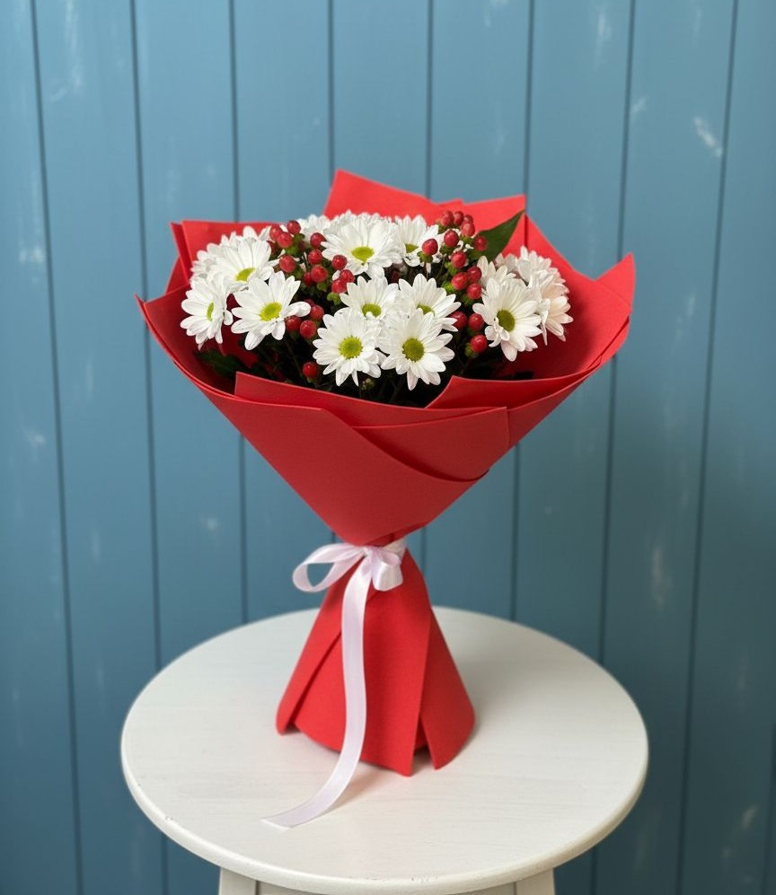 Букет цветов из: Хризантемы в Кандалакше