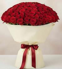 Букет 101 Красная роза Милано в Кандалакше