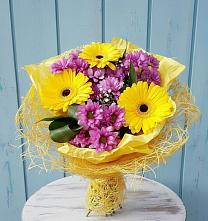 Букет цветов из:  Хризантемы и Герберы в Кандалакше