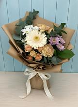 Букет цветов из:  Герберы и Хризантемы в Кандалакше