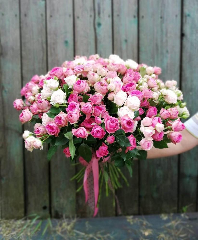 Букет Розовые кустовые розы Натали и Лав Лидия в Кандалакше